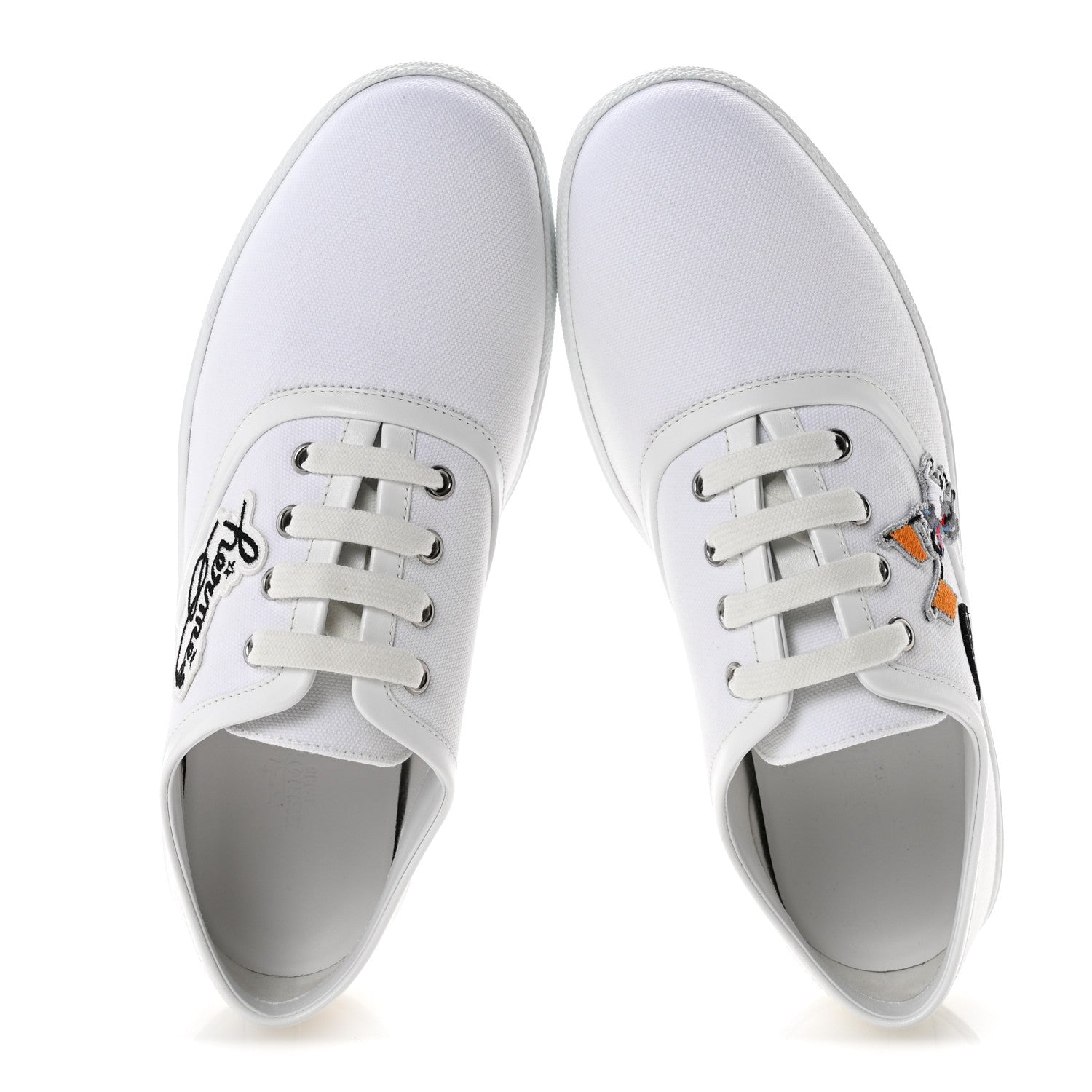 Canvas Embroidered Innocent Sneakers 41 White