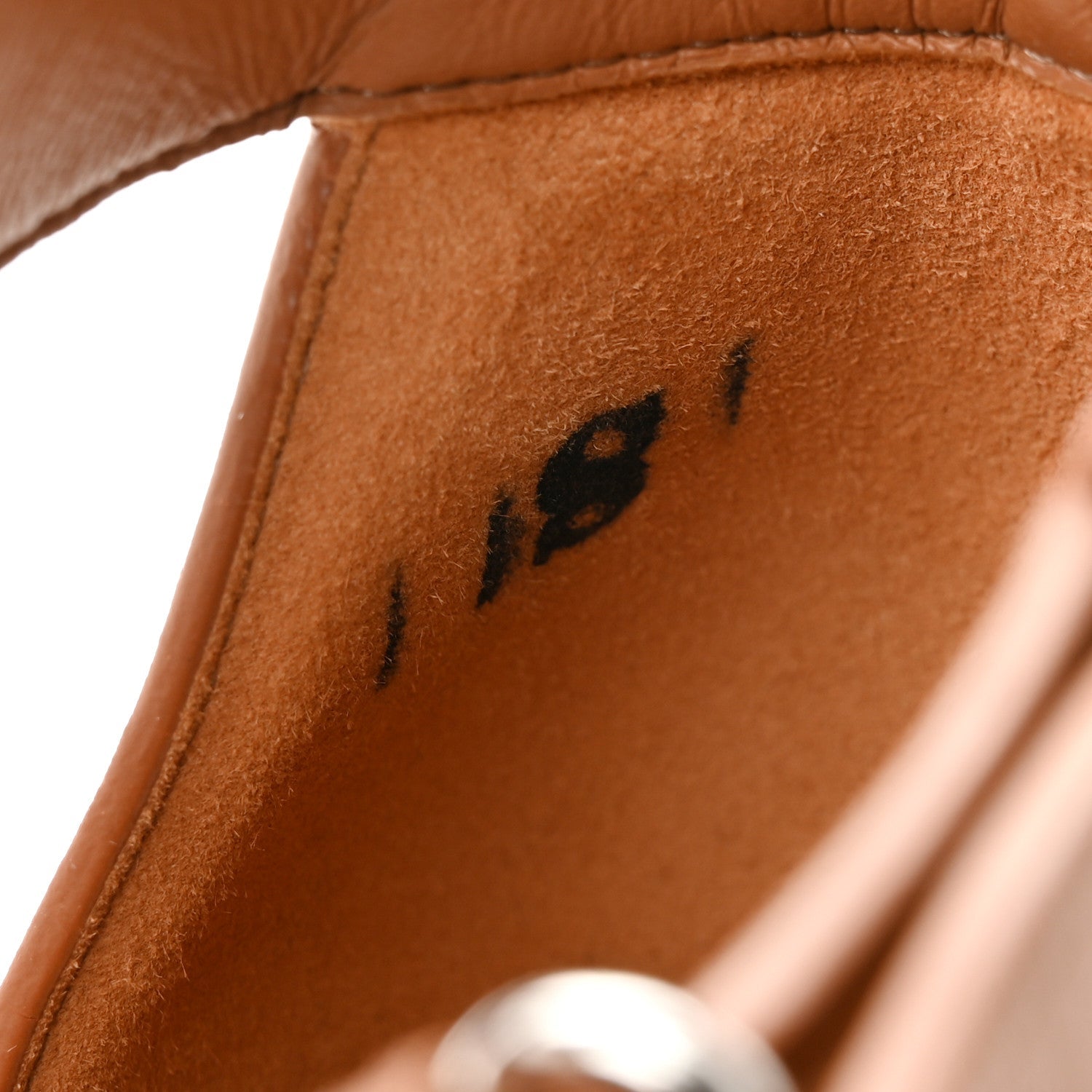 Calfskin Merryl Wedge Sandals 38.5 Naturel