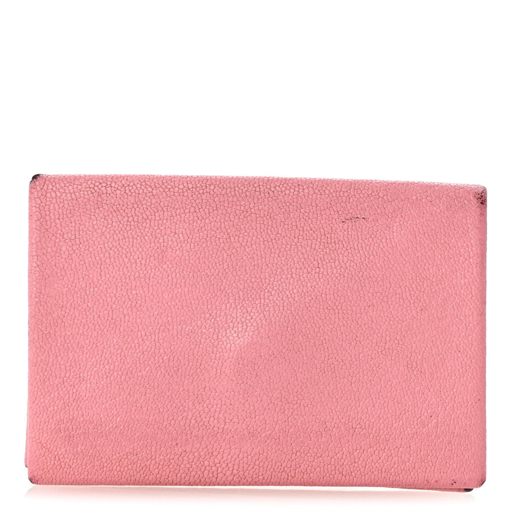 Chevre Chandra Verso Calvi Card Case Rose Confetti Brique