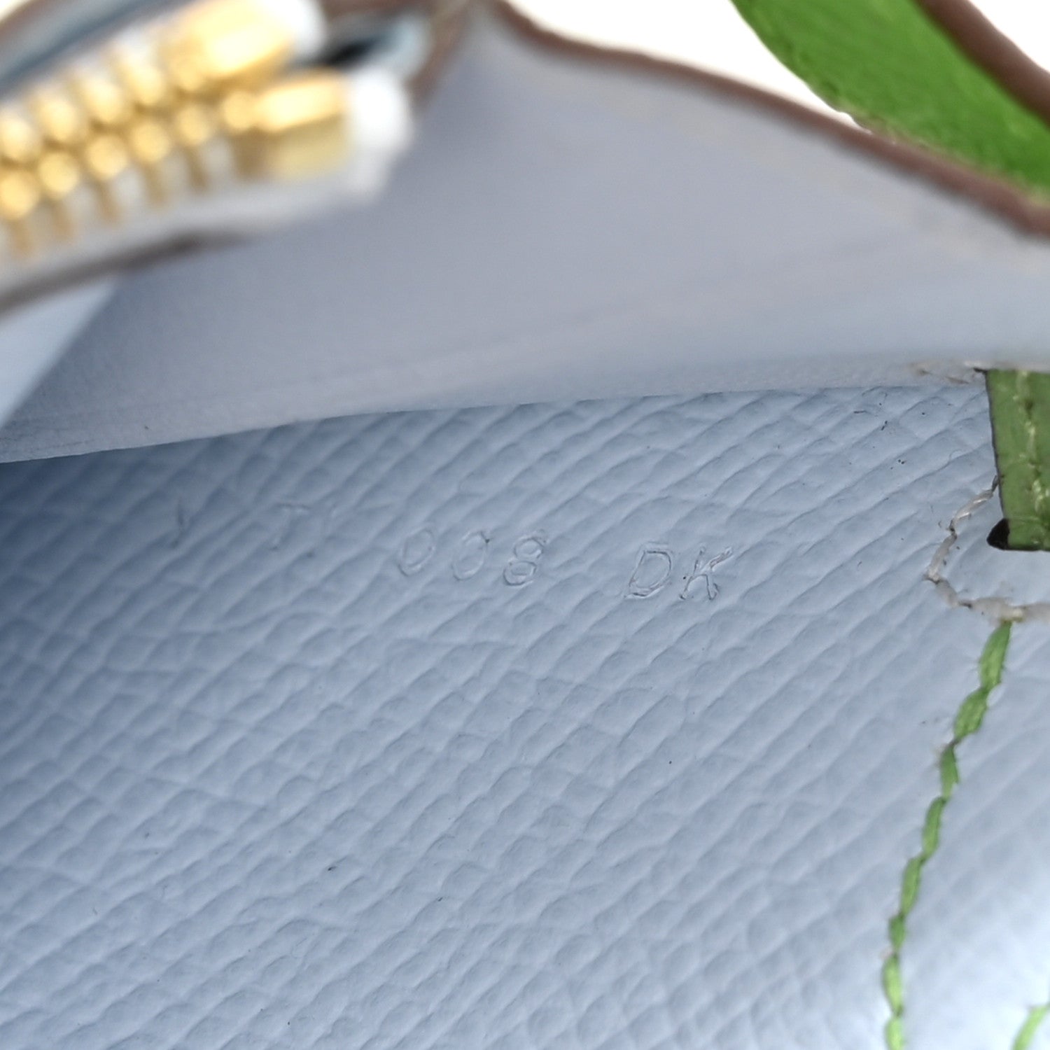 Epsom Verso Kelly Wallet To Go  Vert Criquet Bleu Brume