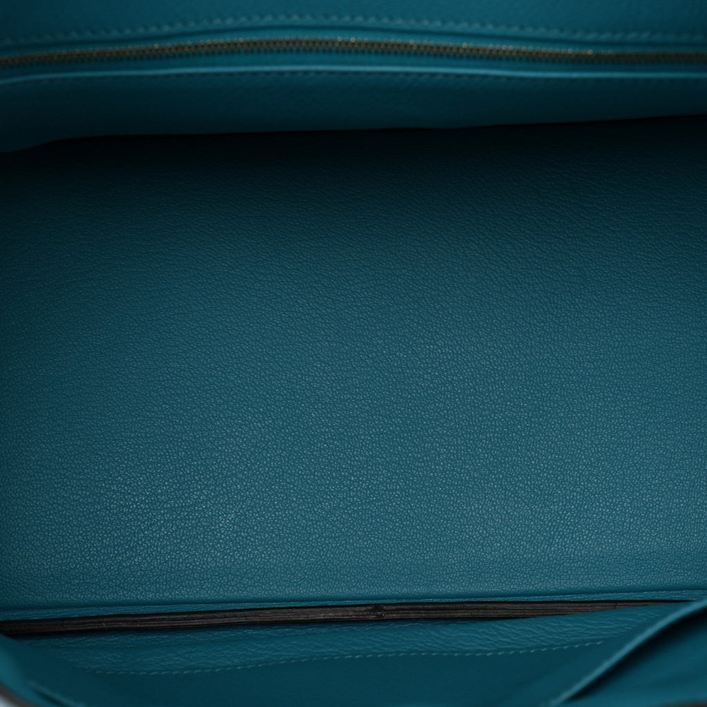 Chevre de Coromandel Birkin 30 Turquoise