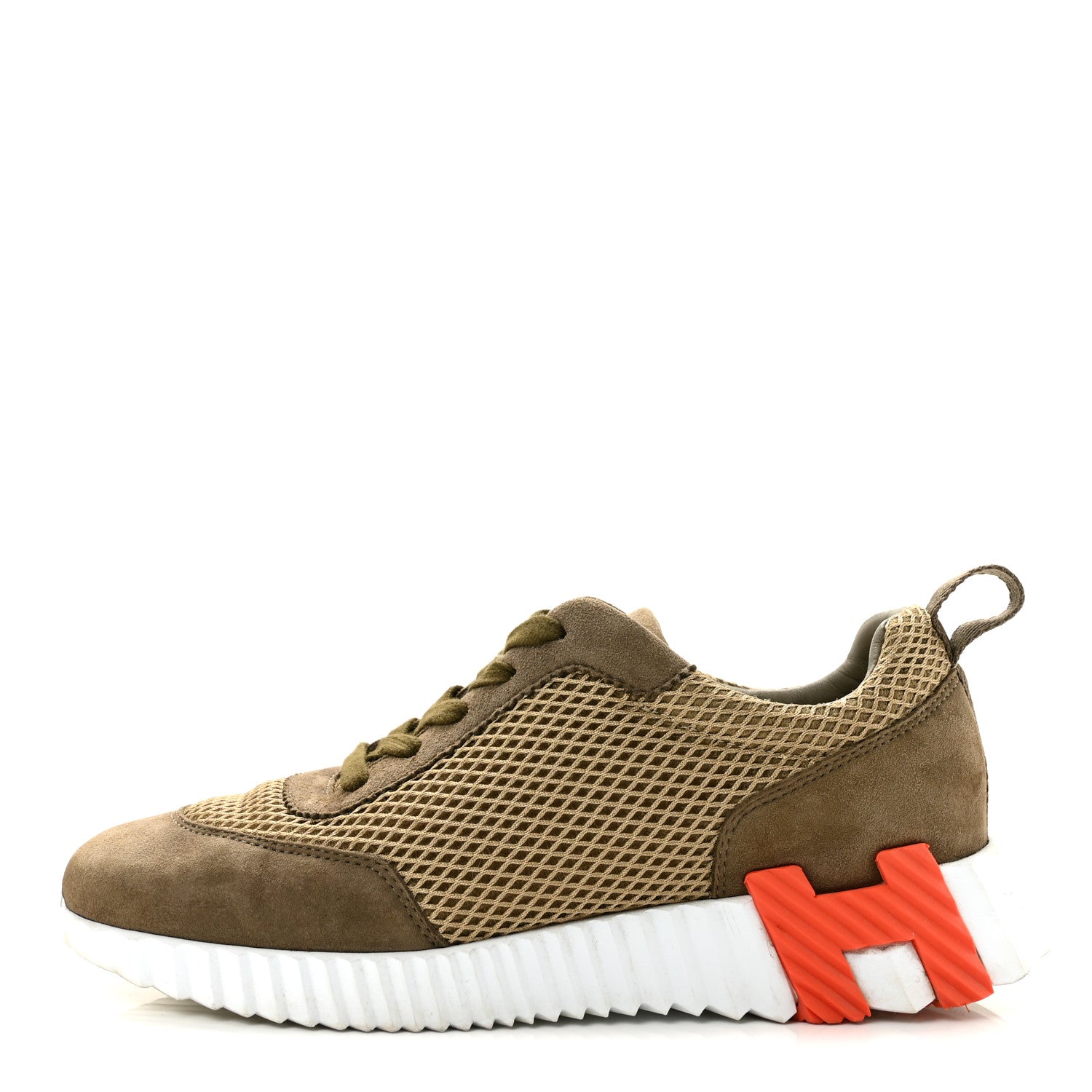Air Mesh Suede Goatskin Bouncing Sneakers 37 Vert Toundra