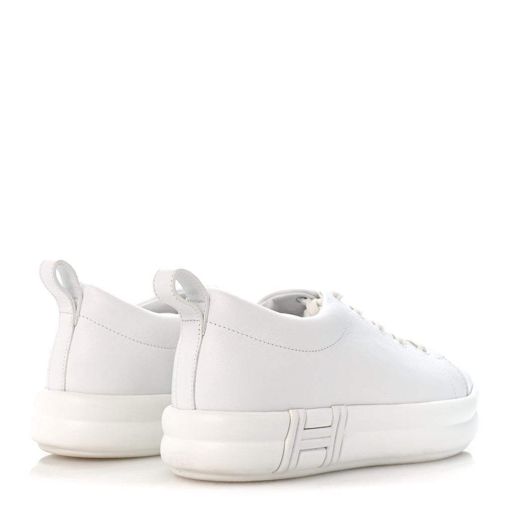 Calfskin Womens Happy Sneakers 38 White