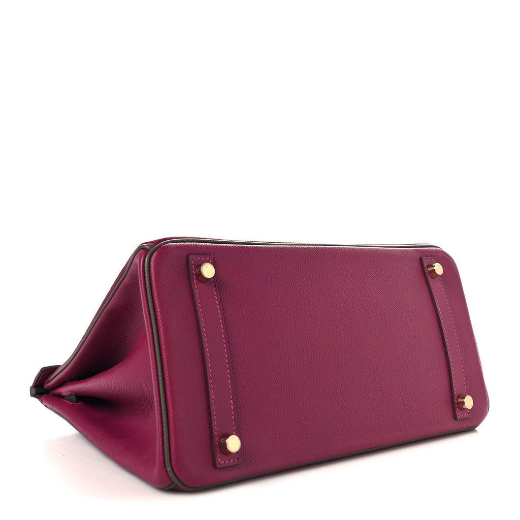Epsom Horseshoe Birkin 30 Rose Poupre Etain