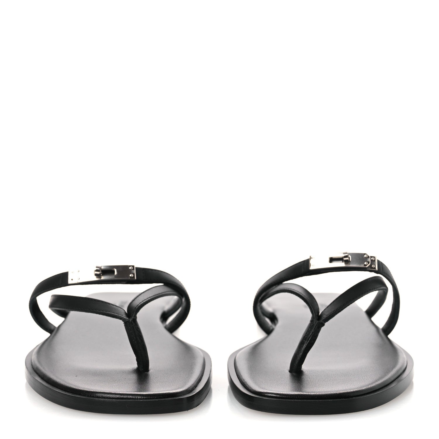 Calfskin Miss Sandals 37.5 Black