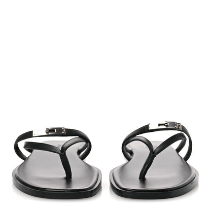 Calfskin Miss Sandals 37.5 Black