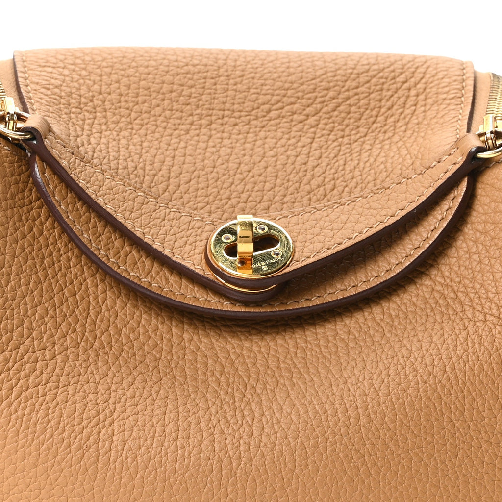 Taurillon Clemence Mini Lindy 20 Biscuit