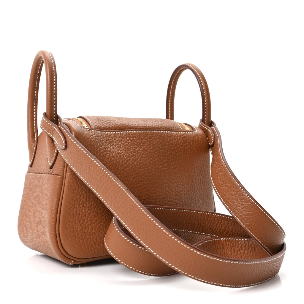 Taurillon Clemence Mini Lindy 20 Gold