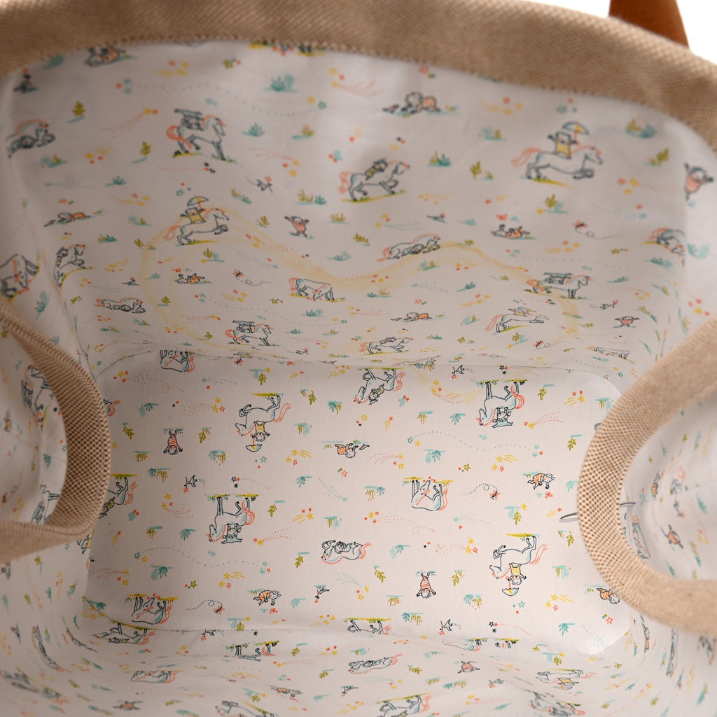 H Canvas Cabriole Nappy Bag Biscuit
