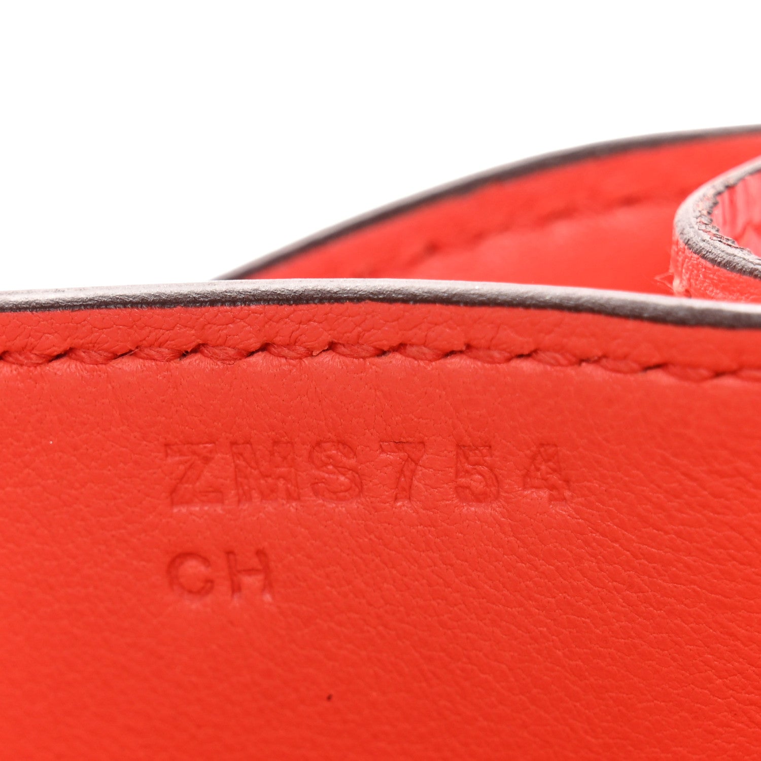 Epsom Enamel Constance 18 Rose Texas Rouge De Coeur