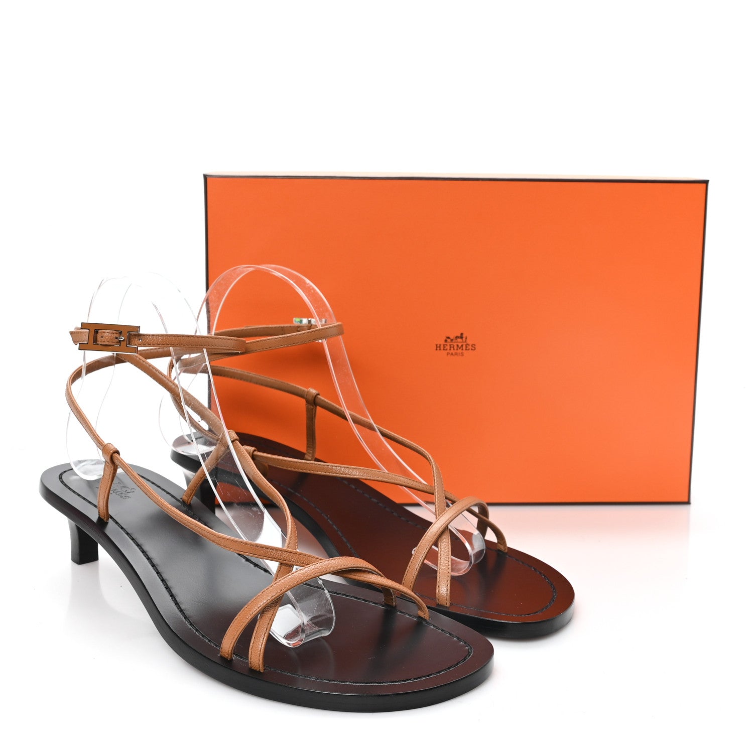 Calfskin Muse 40 Sandal 40 Natural
