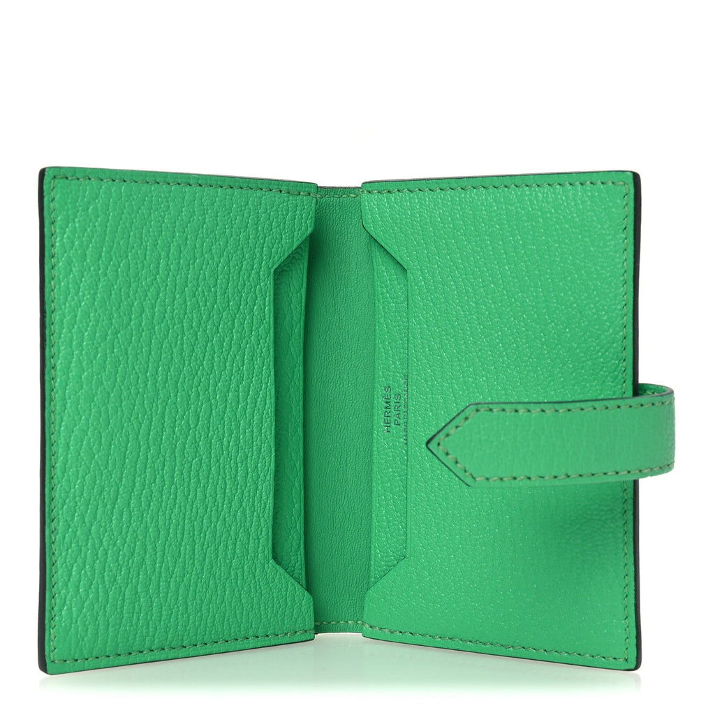 Chevre Mysore Bearn Card Holder Wallet Vert Comics