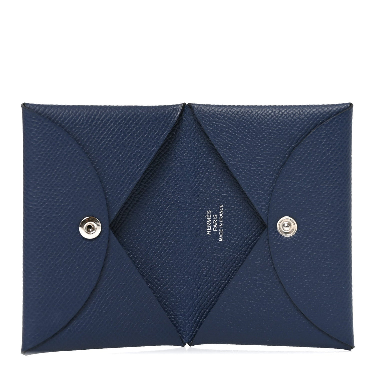 Epsom Calvi Card Case Bleu Tie