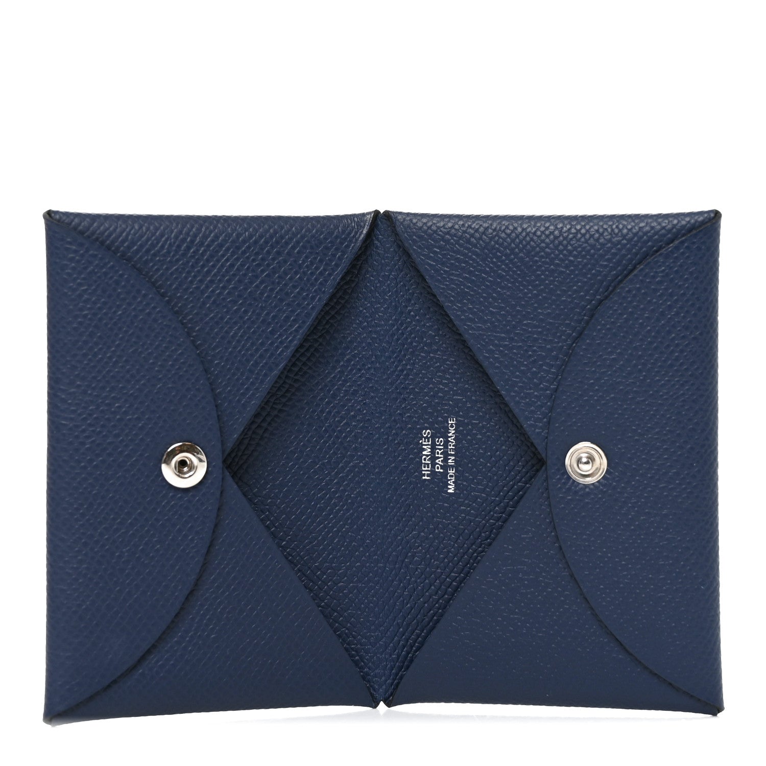 Epsom Calvi Card Case Bleu Tie