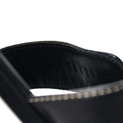 Box Calfskin Oran Sandals 37 Black