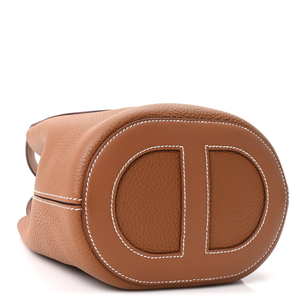 Taurillon Clemence Swift In-The-Loop 18 Bag Gold