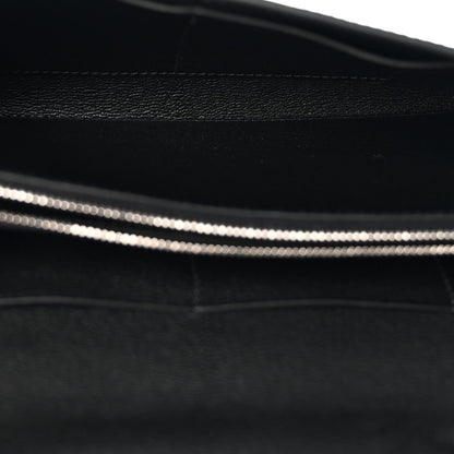 Shiny Alligator Kelly Wallet To Go Black