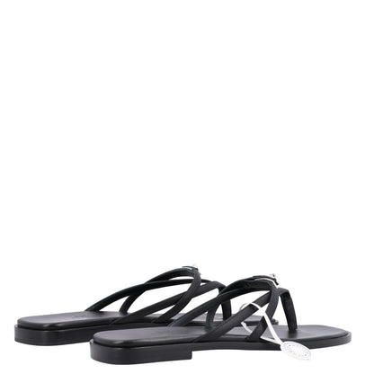 Calfskin Miss Sandals 39 Black