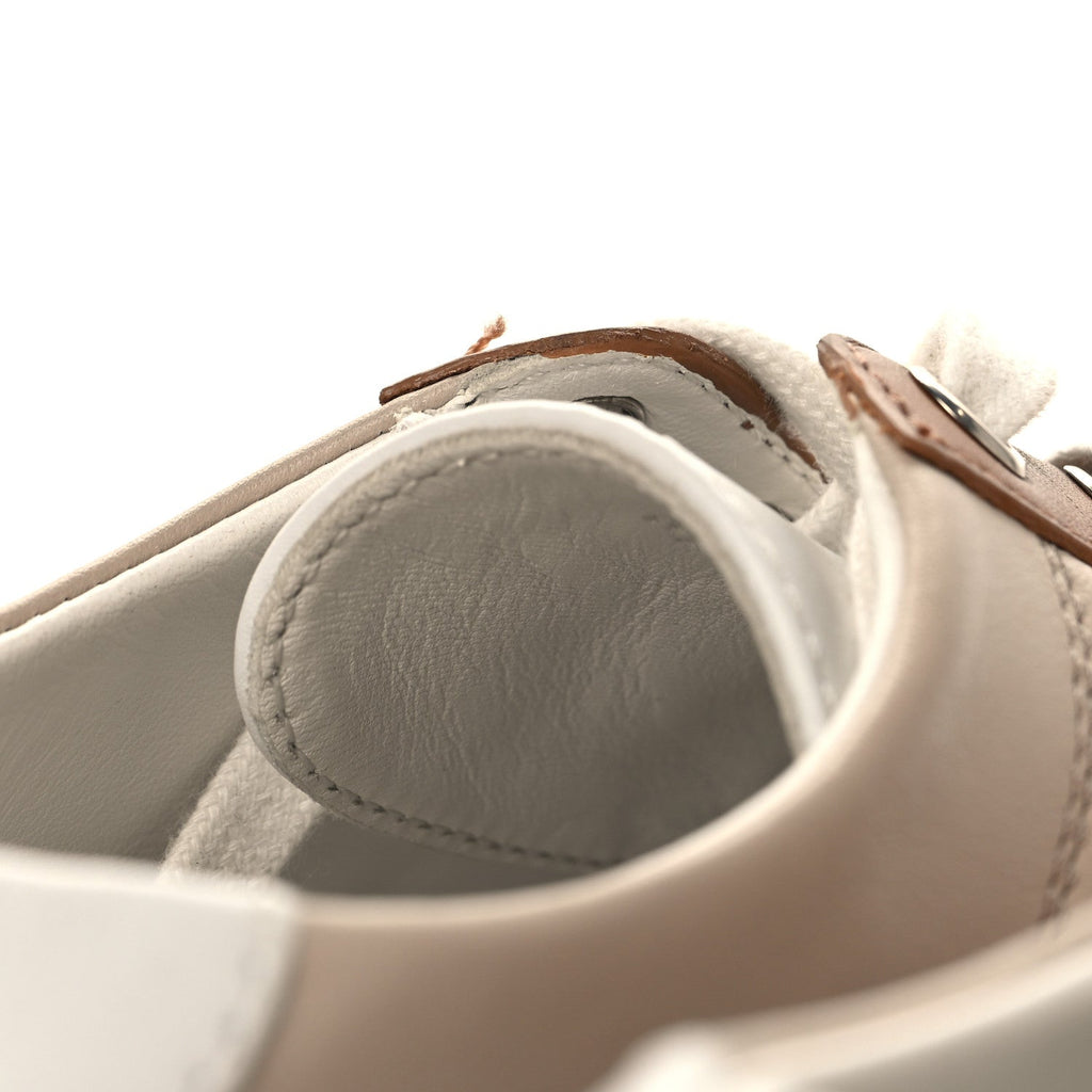 Calfskin Deep Sneakers 36 Multicolor White Gold