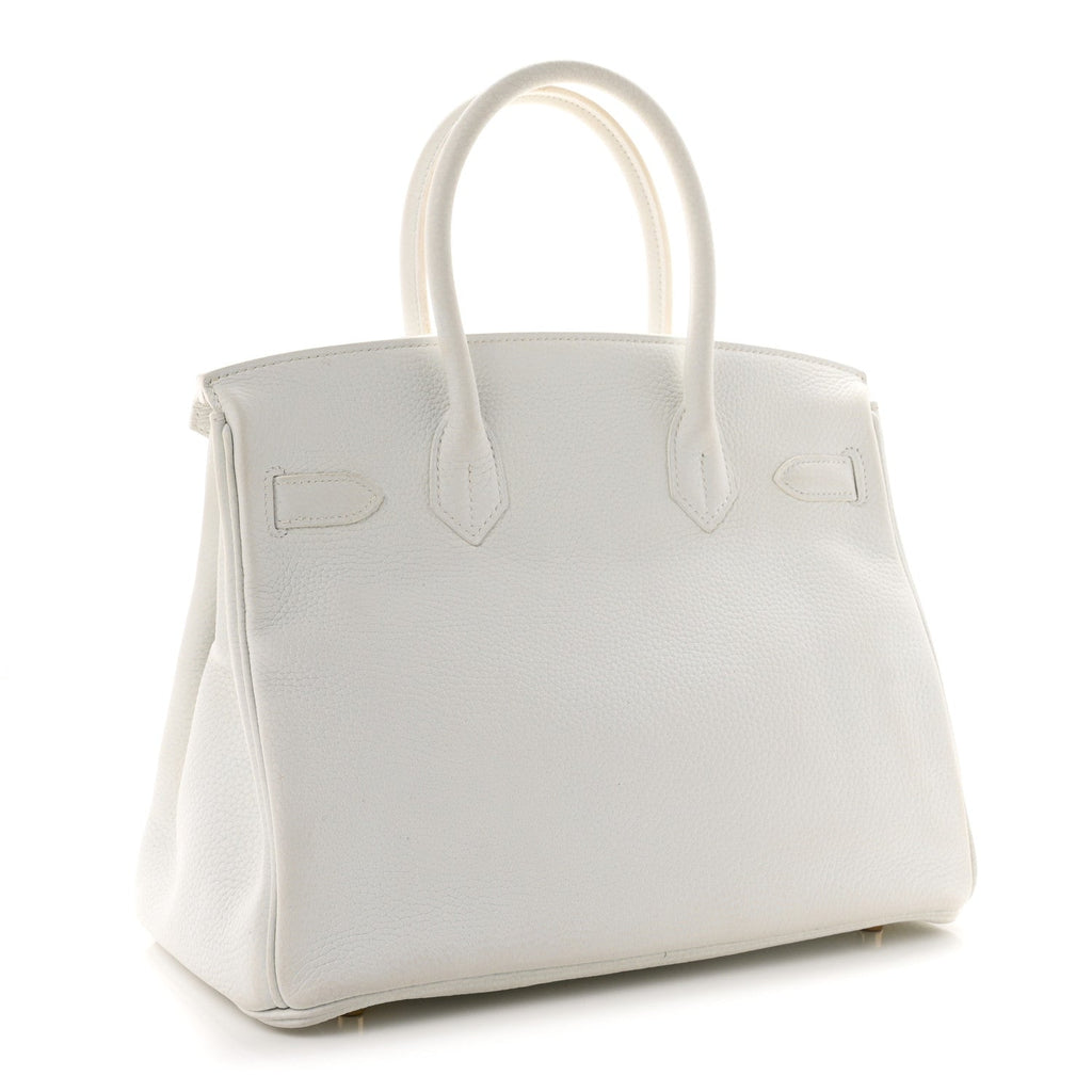 Taurillon Clemence Birkin 30 White