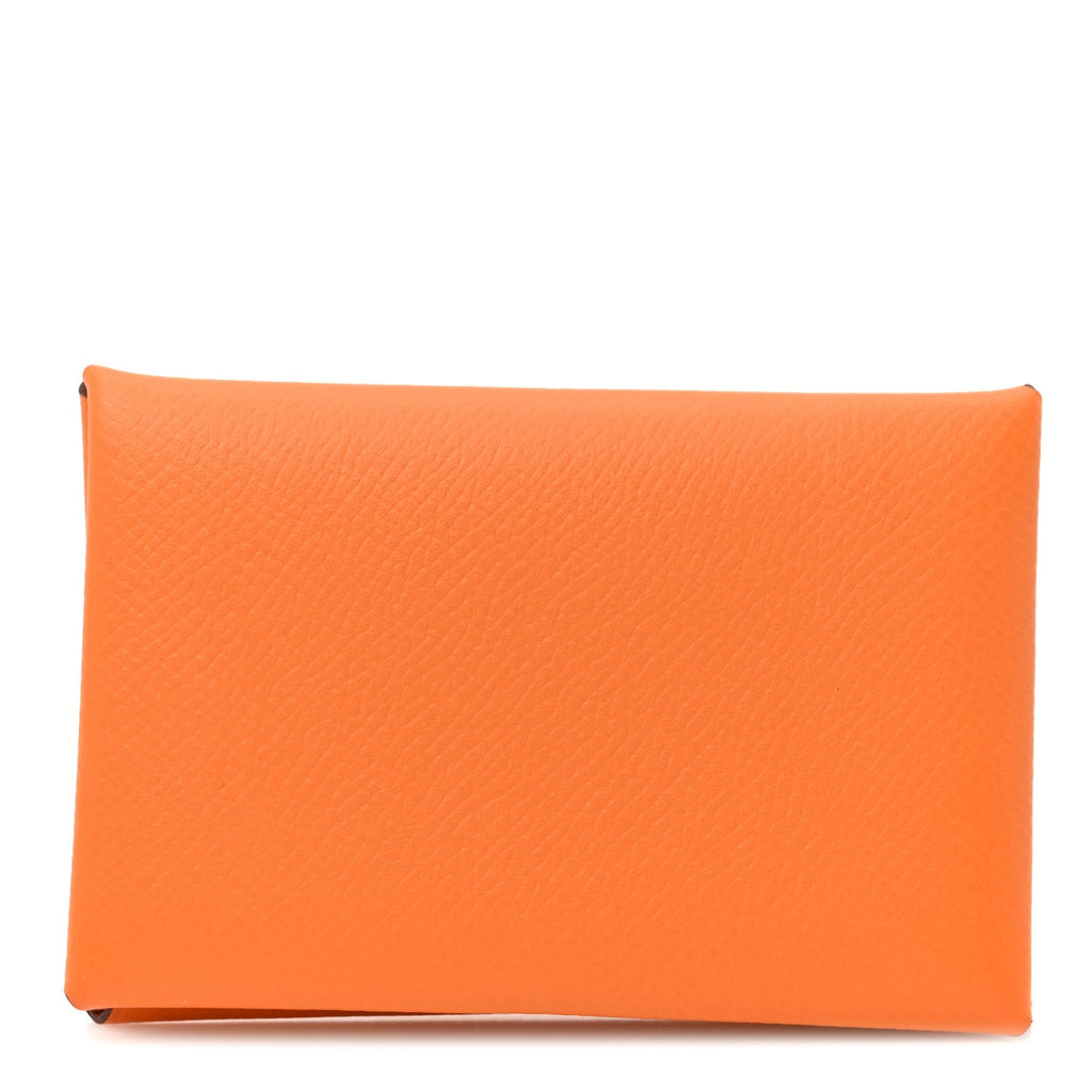 Epsom Calvi Card Case Orange