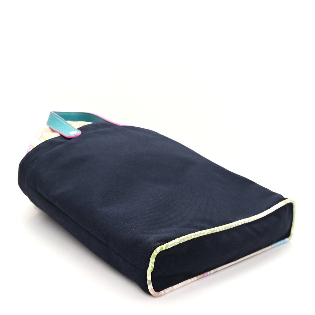 Canvas Taurillon Silk Petit H Tote Multicolor