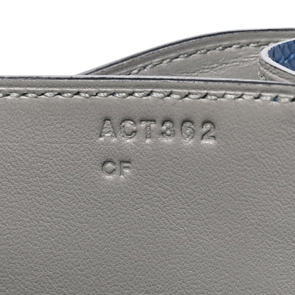 Epsom Constance Verso 18 Bleu Agate Gris Mouette