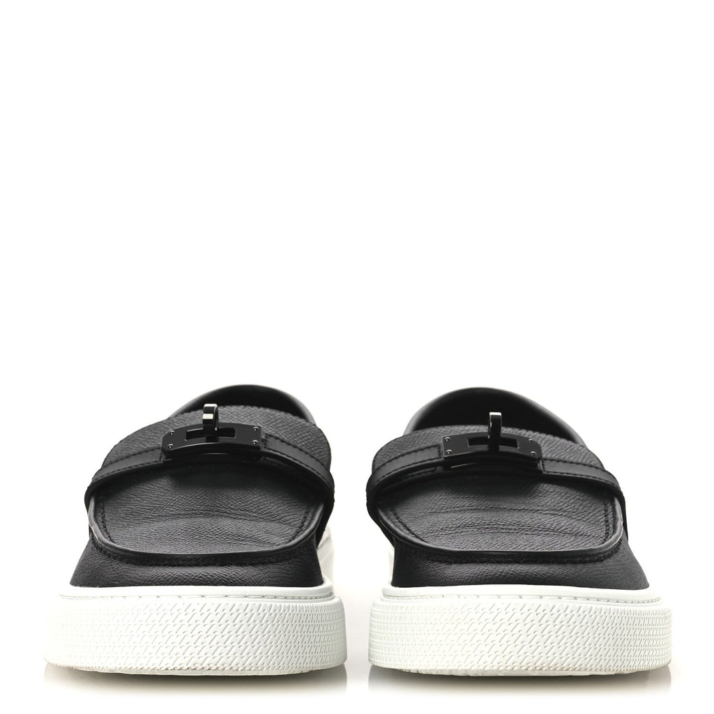 Calfskin Game Slip On Sneakers 39.5 Black
