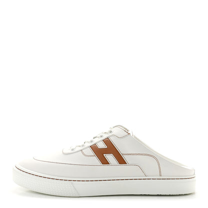 Calfskin Mens Keep Mule Sneakers 42 White Naturel