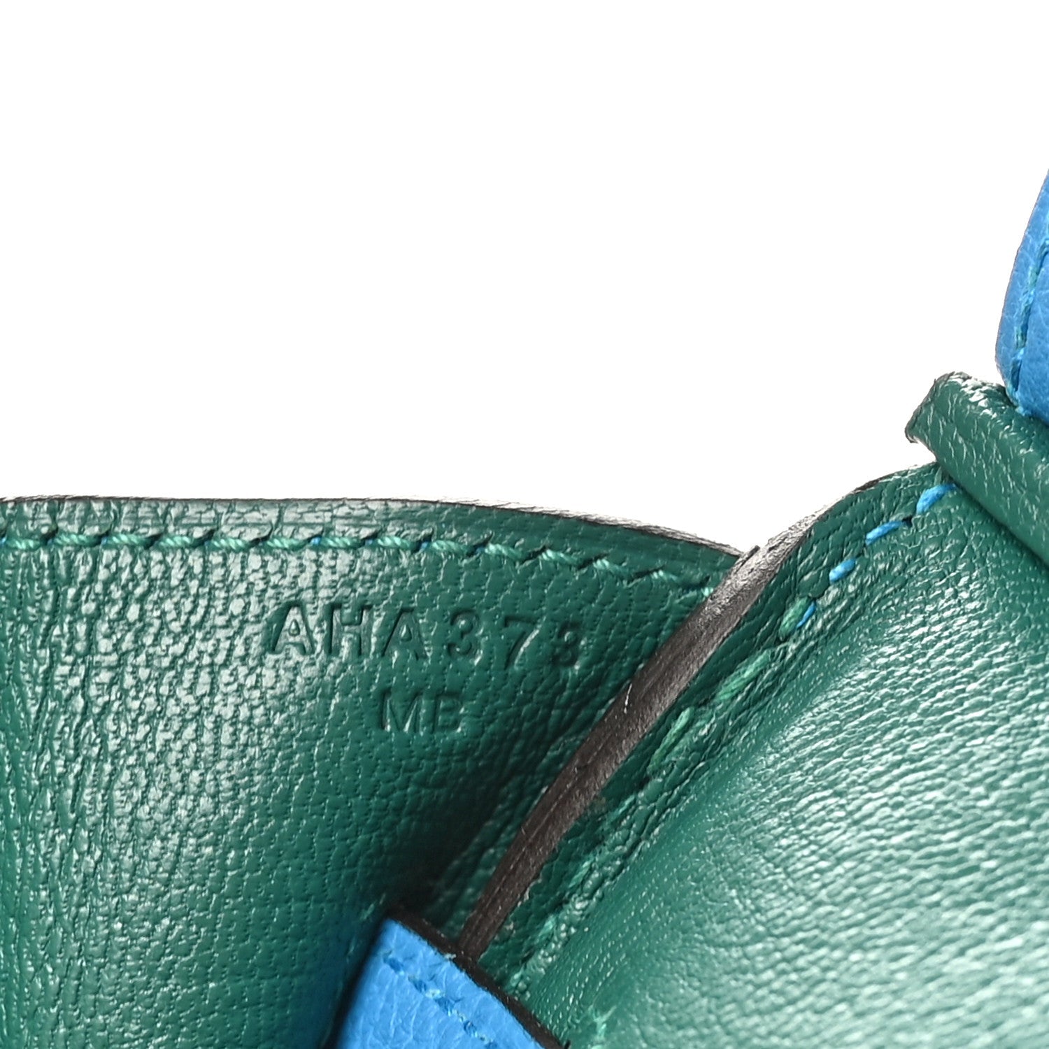 Togo Verso Birkin 30 Bleu Zanzibar Malachite