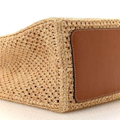 Raffia Calfskin Forte Del Marmi OnTheGo MM Natural Fuchsia