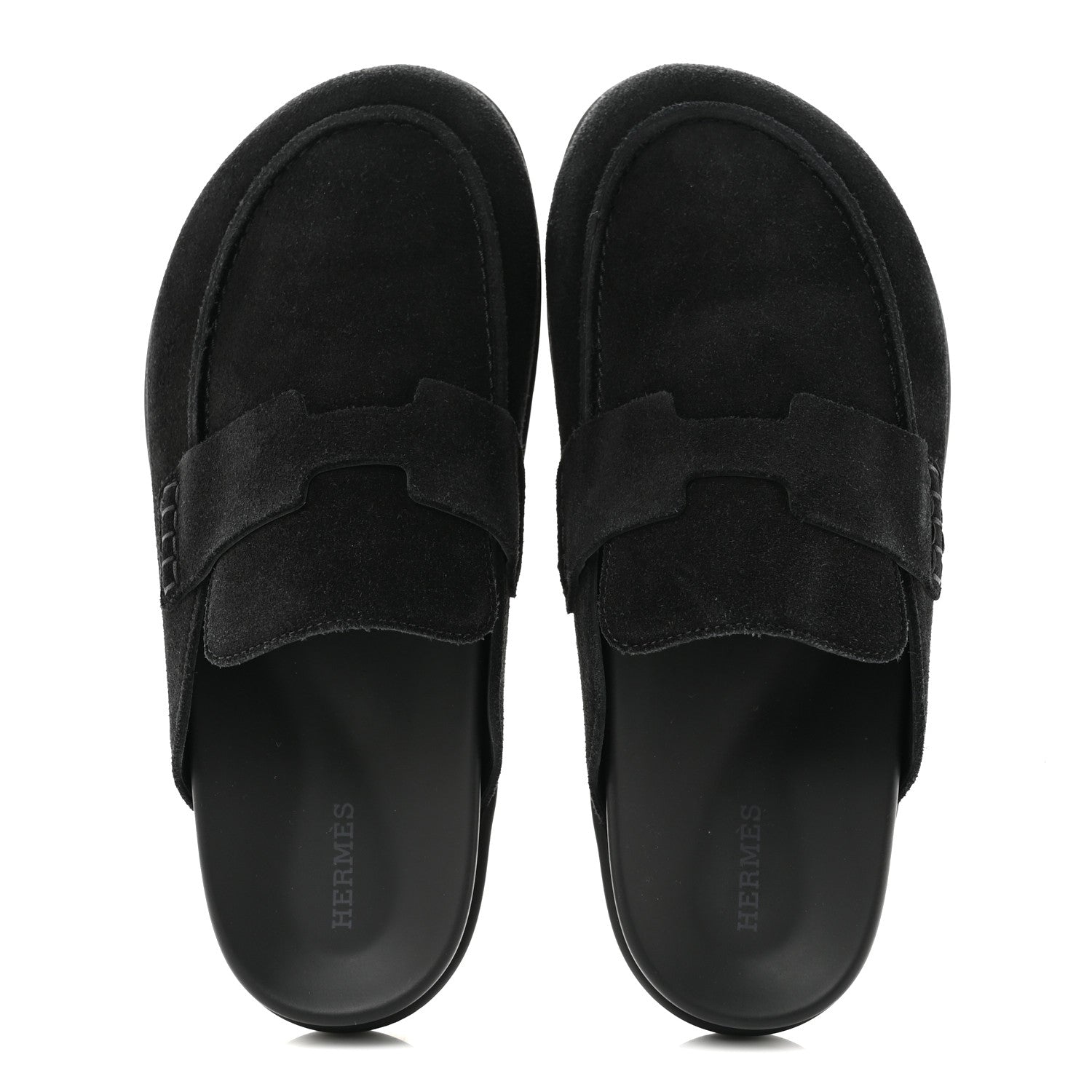 Suede Calfskin Go Mules 40 Black