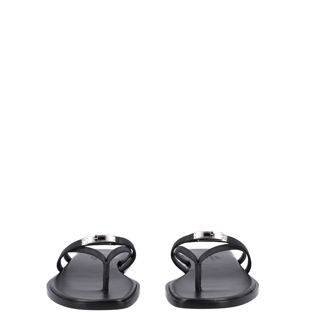 Calfskin Miss Sandals 37 Black