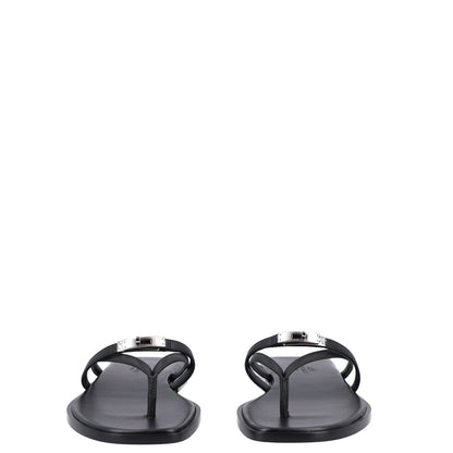 Calfskin Miss Sandals 37 Black