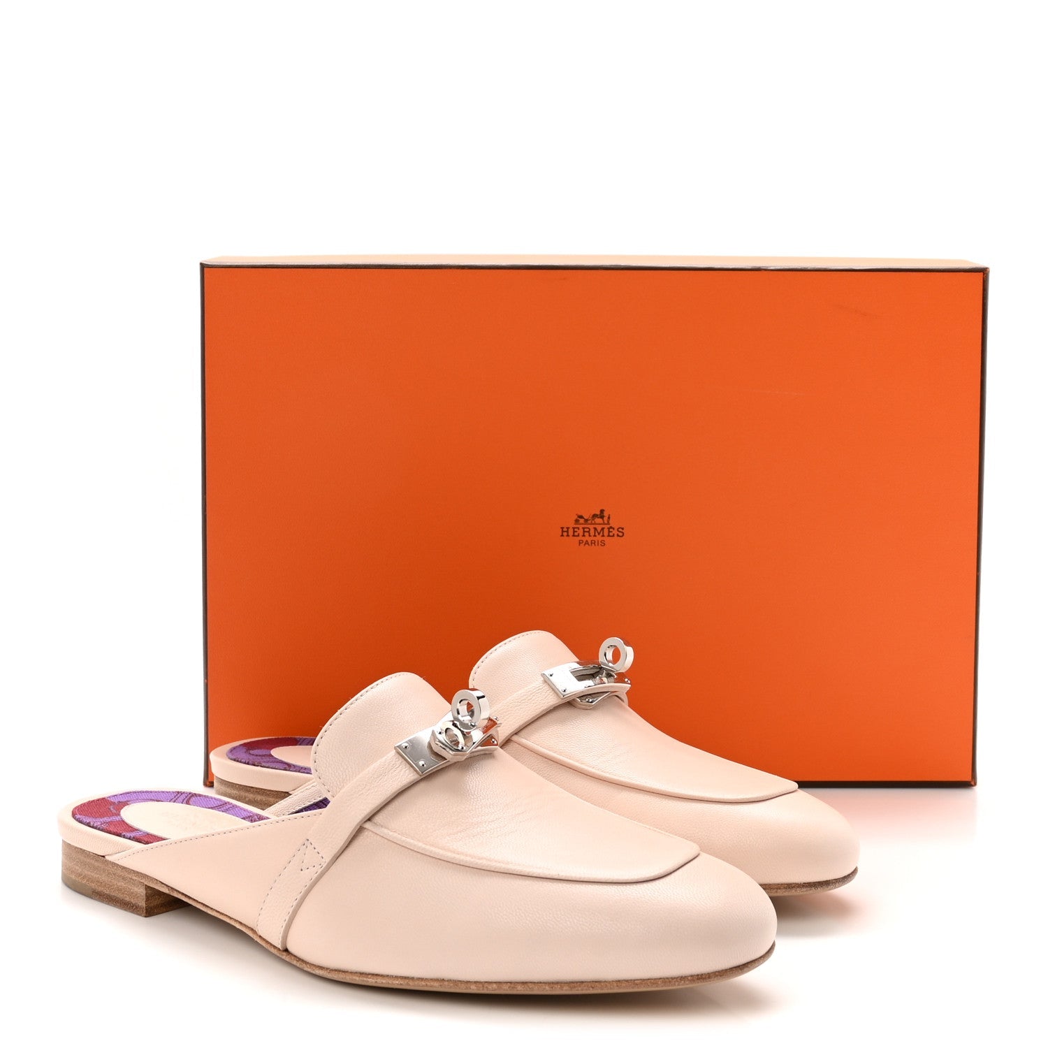 Goatskin Oz Mules 37.5 Blanc Poros