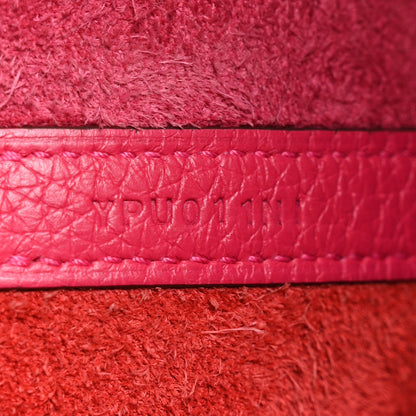 Taurillon Clemence Tri-Color Picotin Lock 18 PM Rose Extreme Rose Mexico Rouge De Coeur