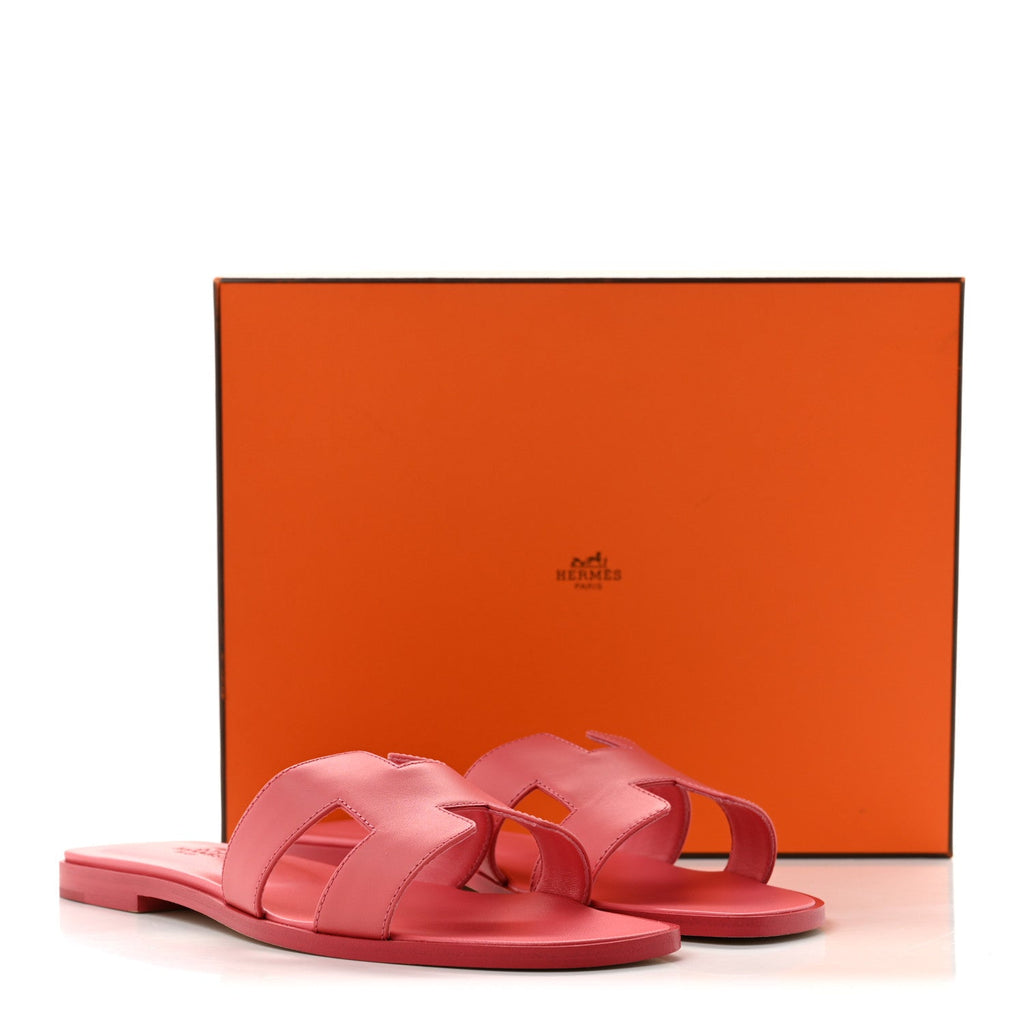 Box Calfskin Oran Sandals 39.5 Rose Boise