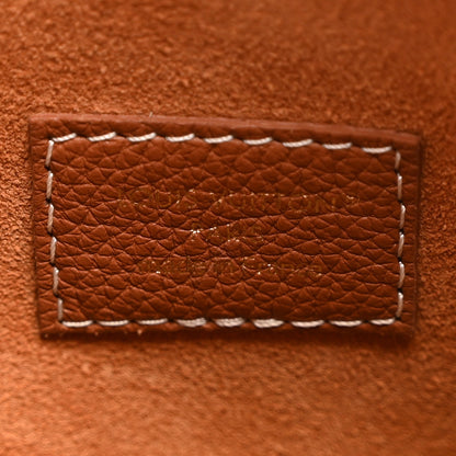 Grained Calfskin Low Key Speedy 30 Cognac