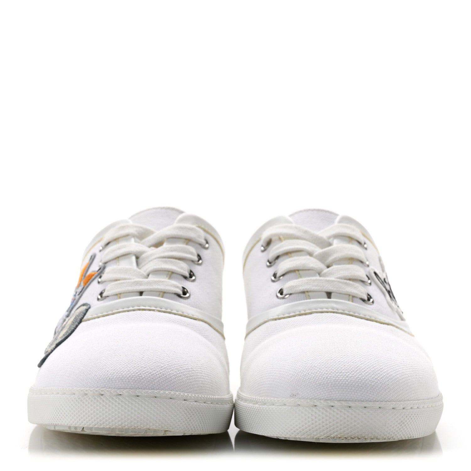 Canvas Embroidered Innocent Sneakers 37.5 White