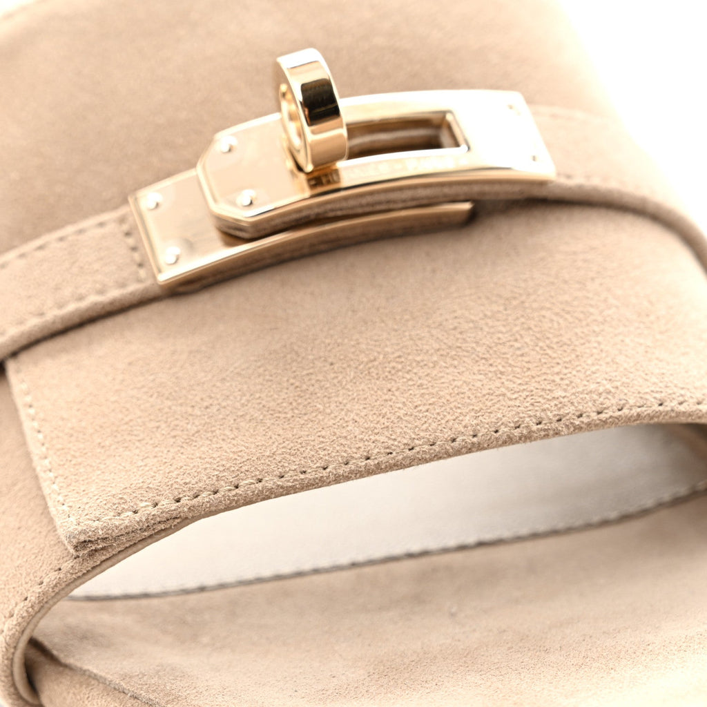 Suede Goatskin Gigi 50 Sandals 40 Beige Sable