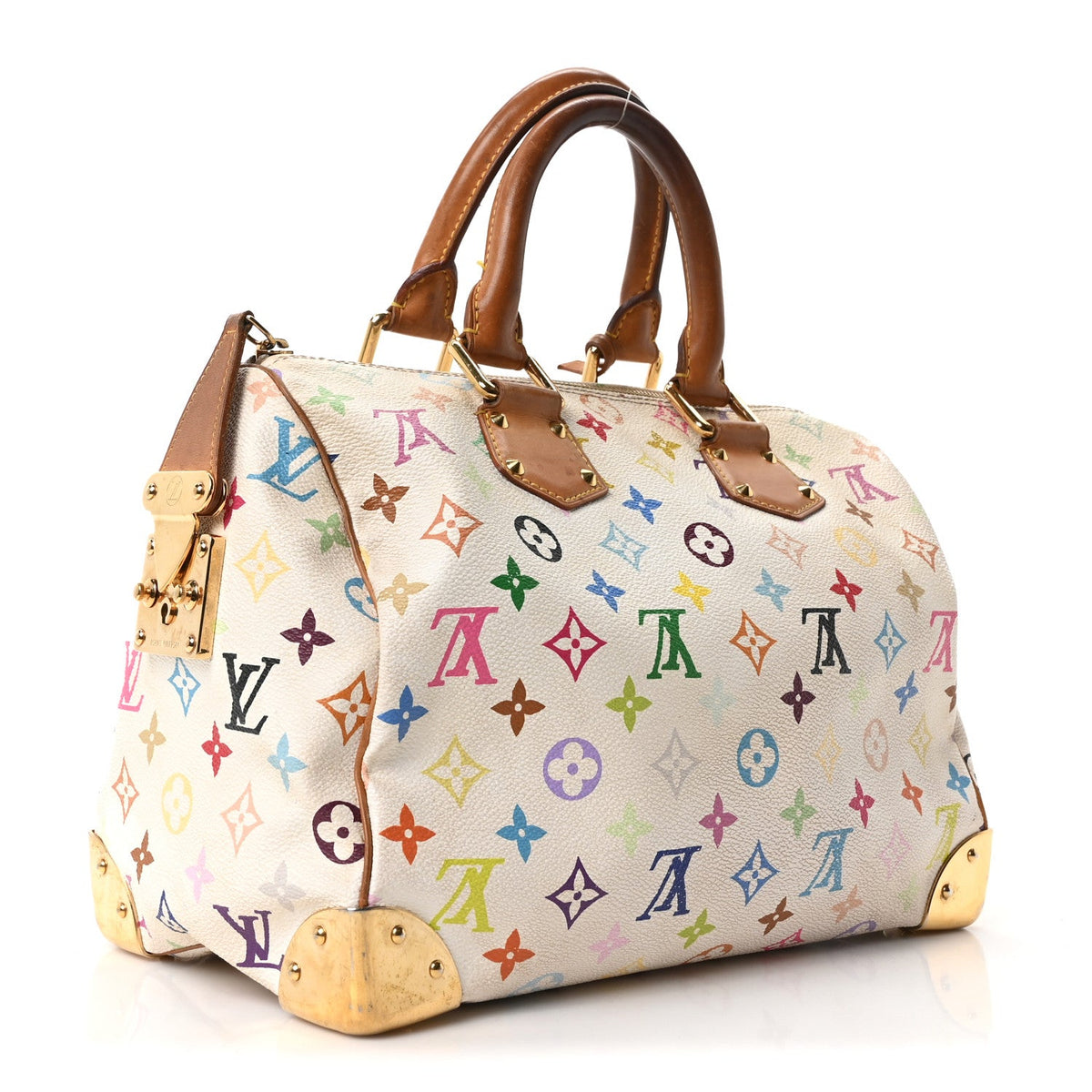 Monogram Multicolor Speedy 30 White