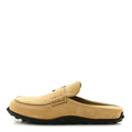 Suede Calfskin Womens Go Mules 39 Beige Sable