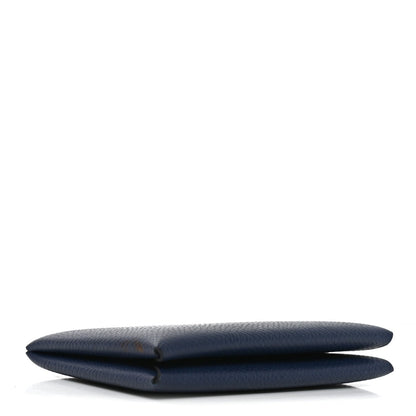 Epsom Calvi Card Case Bleu Tie