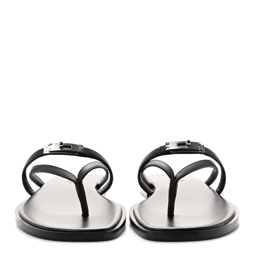 Calfskin Miss Sandals 38 Black