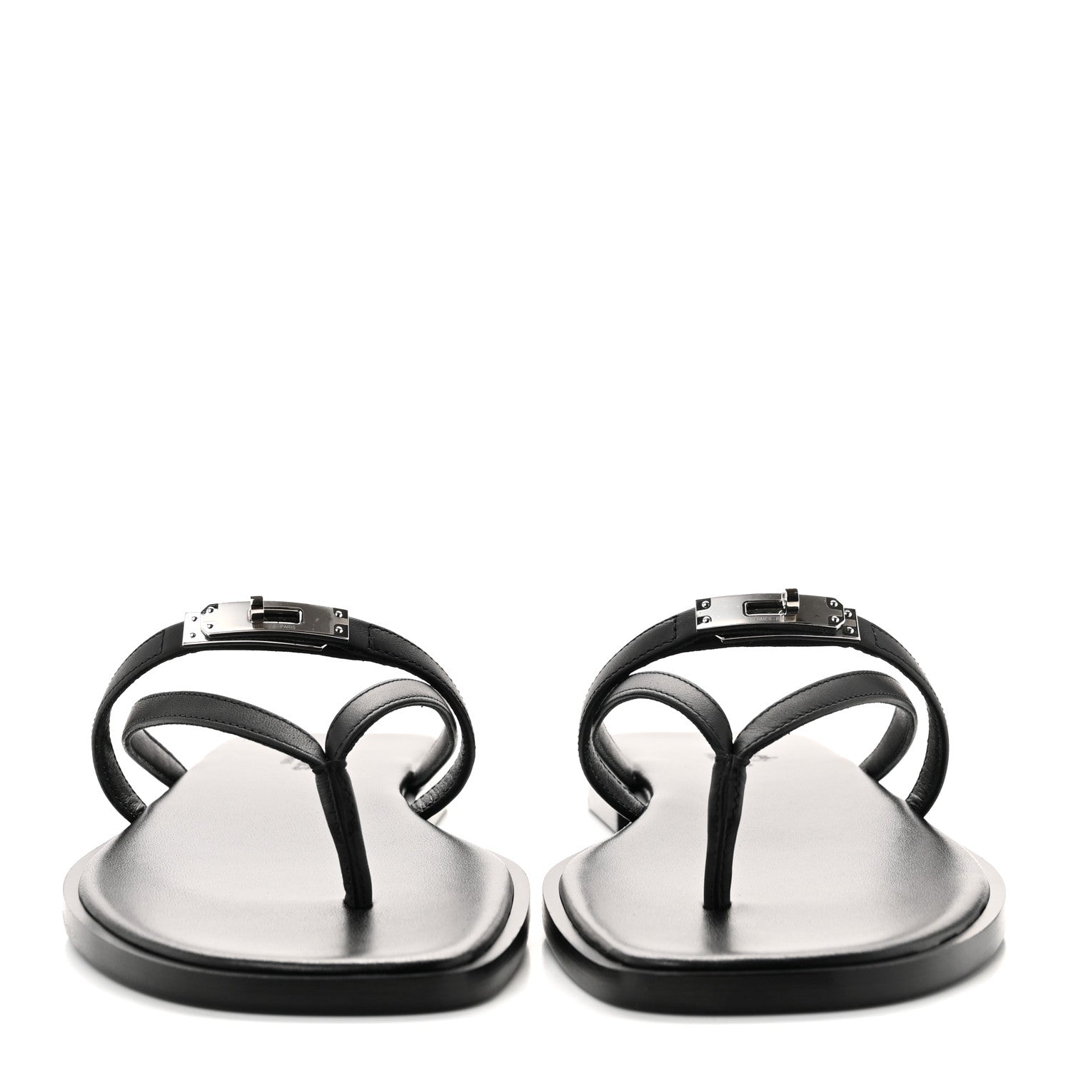 Calfskin Miss Sandals 38 Black