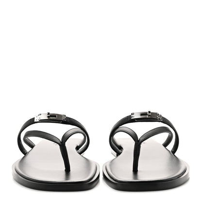 Calfskin Miss Sandals 38 Black