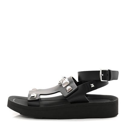 Calfskin Medor Studded Womens Intuition Sandals 37 Black