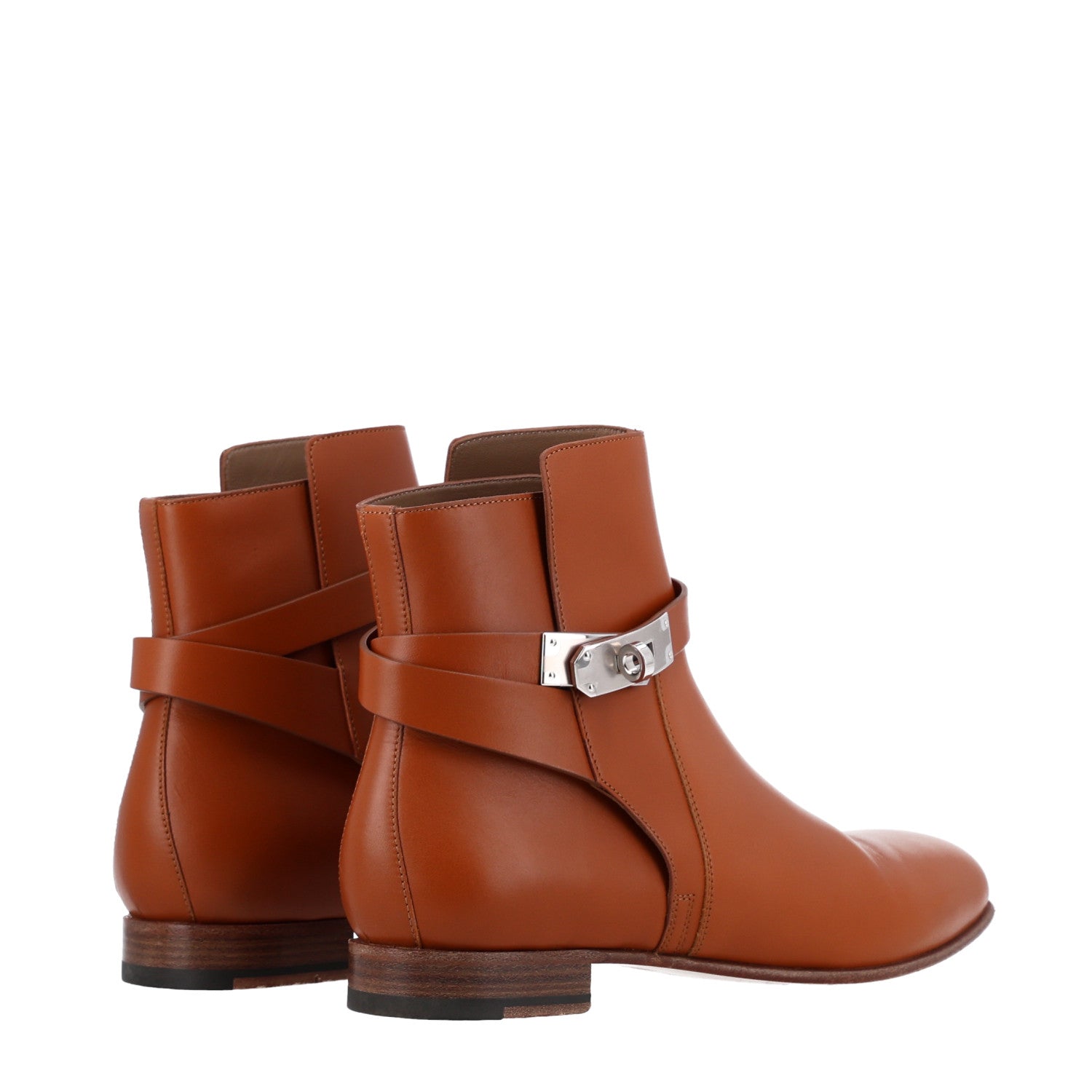 Calfskin Neo Low Boots 38.5 Naturel
