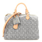Monogram Denim Speedy Soft 30 Washed Gray