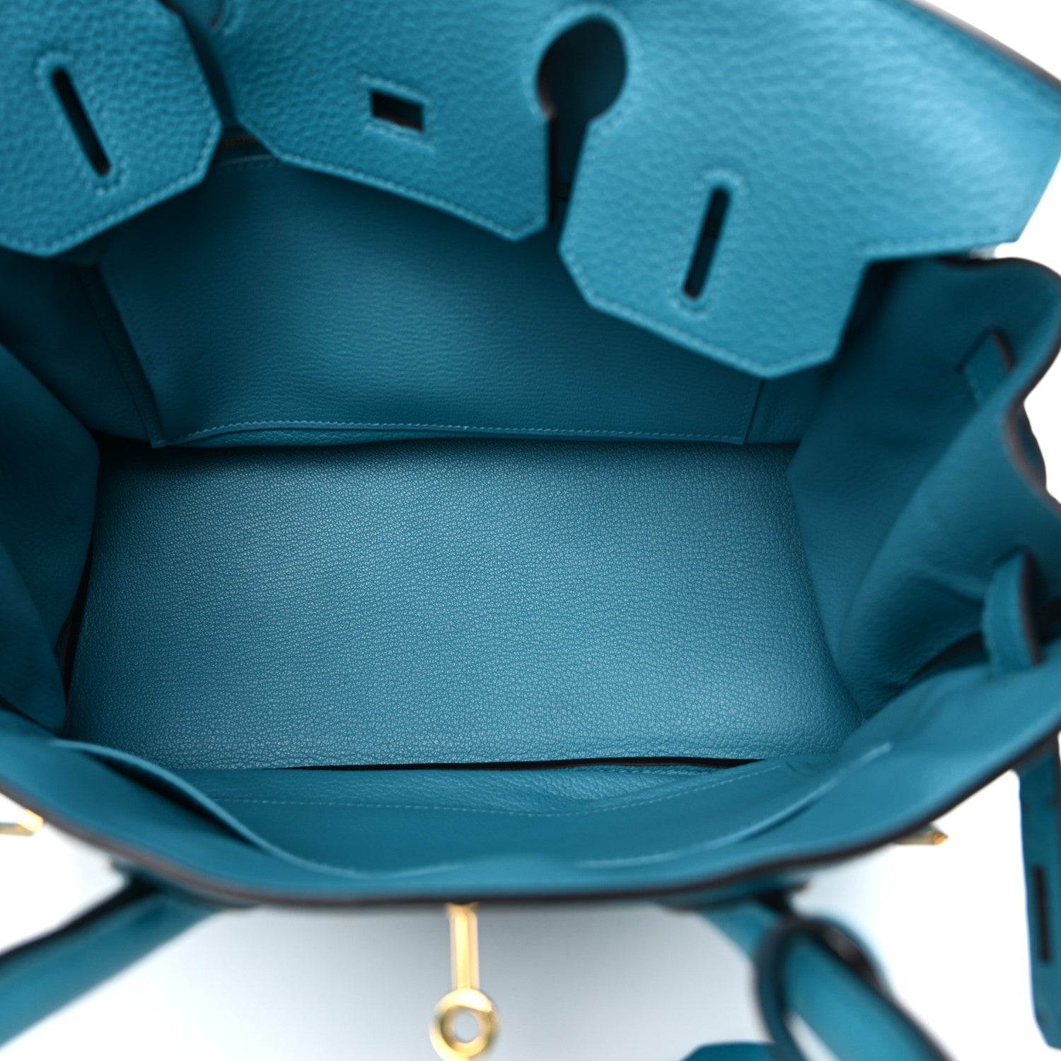 Taurillon Clemence Birkin 30 Turquoise